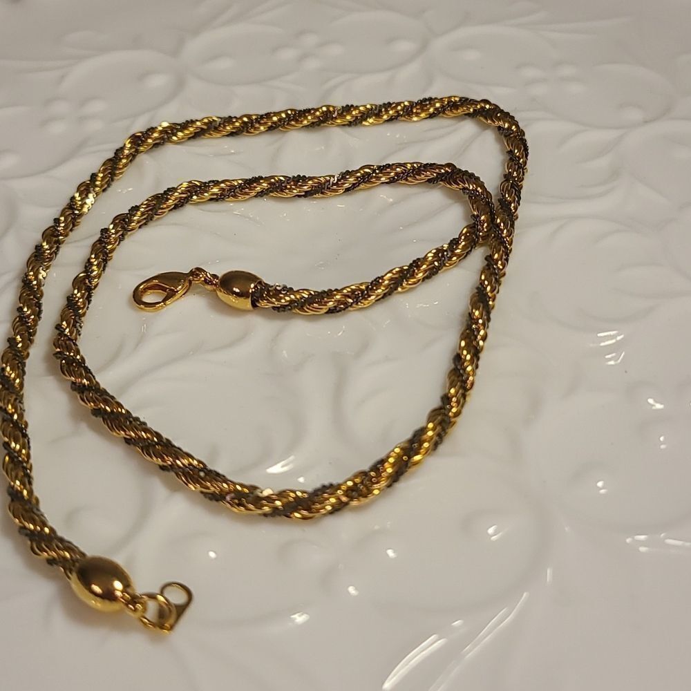 Vintage Two Tone Rope Chain - Picture 10 of 11